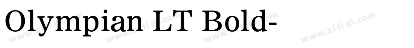 Olympian LT Bold字体转换